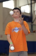 Young jugglers show off their fancy moves at the annual West Virginia Juggling Festival at WVU. The next fest will be June 2-4 at the Student Recreation Center.