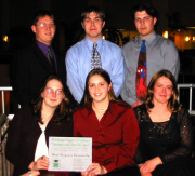 Student delegates from WVU\'s 4-H Club recently received the national Collegiate Club of the Year Award at the 2002 National Collegiate 4-H Conference in St. Louis, Mo.