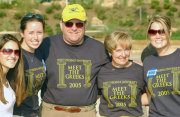 President and Mrs. Hardesty mingle with members of WVU\'s fraternities and sororities during the 2005 Meet the Greeks event. President Hardesty is an alumnus of Phi Kappa Psi fraternity, and Susan is an alumna of Kappa Kappa Gamma sorority.