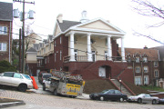 Kappa Alpha fraternity house reopened its doors this fall following a $3.3 million reconstruction project. The fraternity was established at WVU in 1897. The first house was bought in 1907 and occupied until March 2004, when it was demolished. The house h