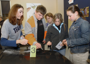 Future sleuths like these forensic students from West Virginia University might someday be all working from the same playbook, courtesy of WVU. The University\'s Forensic Science Initiative is working with the College of Business and Economics and Bu