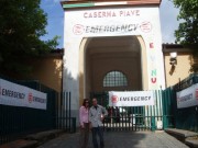 Emily Wright, president of WVU\'s chapter of Institute for Human Dignity (IHD), and Jeff Freeman, IHD co-founder, recently traveled to Italy to attend the international Emergency conference. Emergency is a nongovernmental organization that provides h