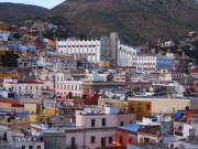 Guanajuato University\'s Centro de Idiomas is on the downtown campus (tall building, background) - snugly situated, up against the hills of this sprawling city in Mexico.