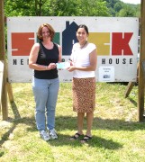 Sharon Jackson (left), director of the Shack Neighborhood House, and Megan Govindan, a WVU graduate student in Human Nutrition and Foods, will use a $10,000 grant to help implement a youth nutrition and fitness program designed by Govindan.