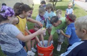 Children are all smiles as they enjoy Choosy Kids Club activities sponsored by the West Virginia Motor Development Center at WVU. Classes are available this fall to encourage kids to make healthy choices.
