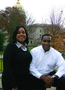 Janelle Williams and Charles Price