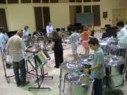 Students in the WVU Community Arts Program enjoy the sounds of the steel drums during a class. The program, which offers many arts-related classes, recently extended registration for the summer.