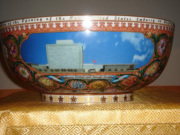 Above is one of the ceramic bowls unveiled as part of the opening of the new U.S. Embassy in Beijing, China. The bowl was created by WVU art students participating in the school's ceramics program in China.