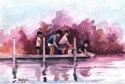  Fenwick Island, Delaware watercolor 9" x 12" 