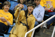 The WVU community will welcome new Mountaineer mascot Rebecca Durst at the Passing of the Rifle Ceremony April 17.