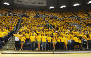 WVU welcomed an estimated 4,600 freshmen to the University Sunday (Aug. 23) at the annual University Welcome event.