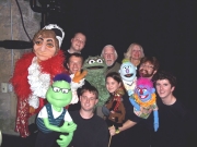 Puppetry students meet Oscar the Grouch