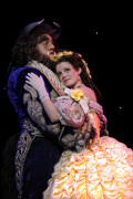 Dane Agostinis as Beast and Emily Behny as Belle. (Photo by Joan Marcus)