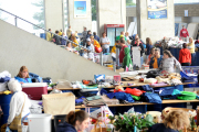 Shoppers look for deals at WVU's annual Blue and Gold Mine Sale.