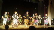 Students from WVU's African Music and Dance Ensemble perform for Pocahontas County schools.