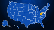 US Gold&Blue ALASKA Map