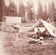 Carleton Watkins, Expedition Camp, Mount Shasta, 1870