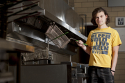 Nick Marks is exploring how WVU can make use of biodiesel. 