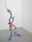 1.Half calf, painted steel, cast plastic, and cast rubber, 2009