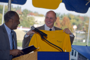 Dean Dana Brooks and President Jim Clements