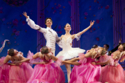 masha and nutcracker prince in great russian nutcracker waltz of the flowers