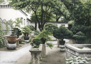 Lotus MacDowell's depiction of a Zen garden.