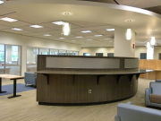 The cyber bar is a perfect location for accomplishing serious work or surfing the Internet between classes.