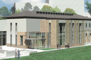 Rendering of the new Art Museum of WVU