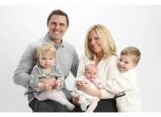 Jessica Smith with husband Aaron, and three kids (l-r) Sadie, Josette, and Wyatt