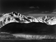 Adams, Ansel (American 1902-1984), "Winter Sunrise," Sierra Nevada  From Lone Pine 1944, gelatin silver print. Gift of Glen and Ann Hiner.
