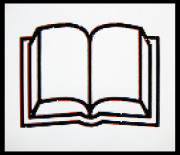 Sam Boehm (BFA), "wingding series (open book)," Silkscreen