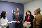 Dr. Lisa Biondo, Paul Robinson '14, Ashlee Lambert '14, Dr. Stephen Paul