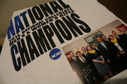 2014 National Rifle Championship T-Shirt and photograph of WVU Rifle Team with President Barack Obama during their visit to the White House
