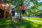 The WVU Slackline Club welcomes members from all over campus