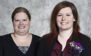 (right) Cassie Heaster and her supervisor, Victoria VanPelt. 