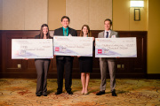 Emily Wells of PASS, Joshua Waggoner and Madelyn Harwell of Sustainable Dental Products and Jordon Masters of Allegheny Genesis