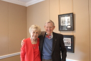 Mary "Mickey" Welch with WVU President Gordon Gee
