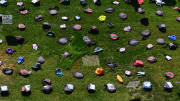 Display of backpacks at UC Santa Barbara